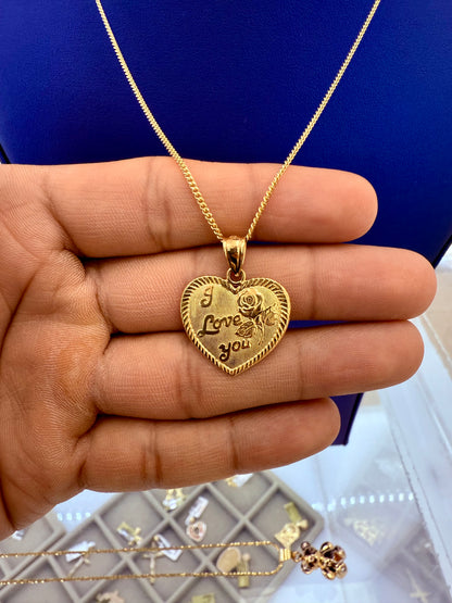 ❤️ CADENA CORAZÓN ORO 14K ❤️