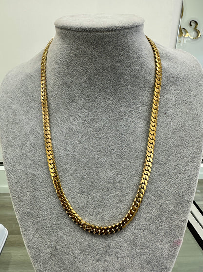 💎 Cadena cuban link Solida 100 gr ORO 14K 🇮🇹