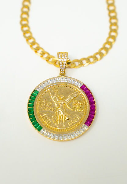 CHAIN AND MEDALLION SET - CENTENARIO TRICOLOR