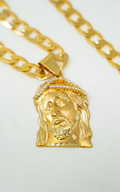 CHAIN AND MEDALLION SET - CARA DE CRISTO