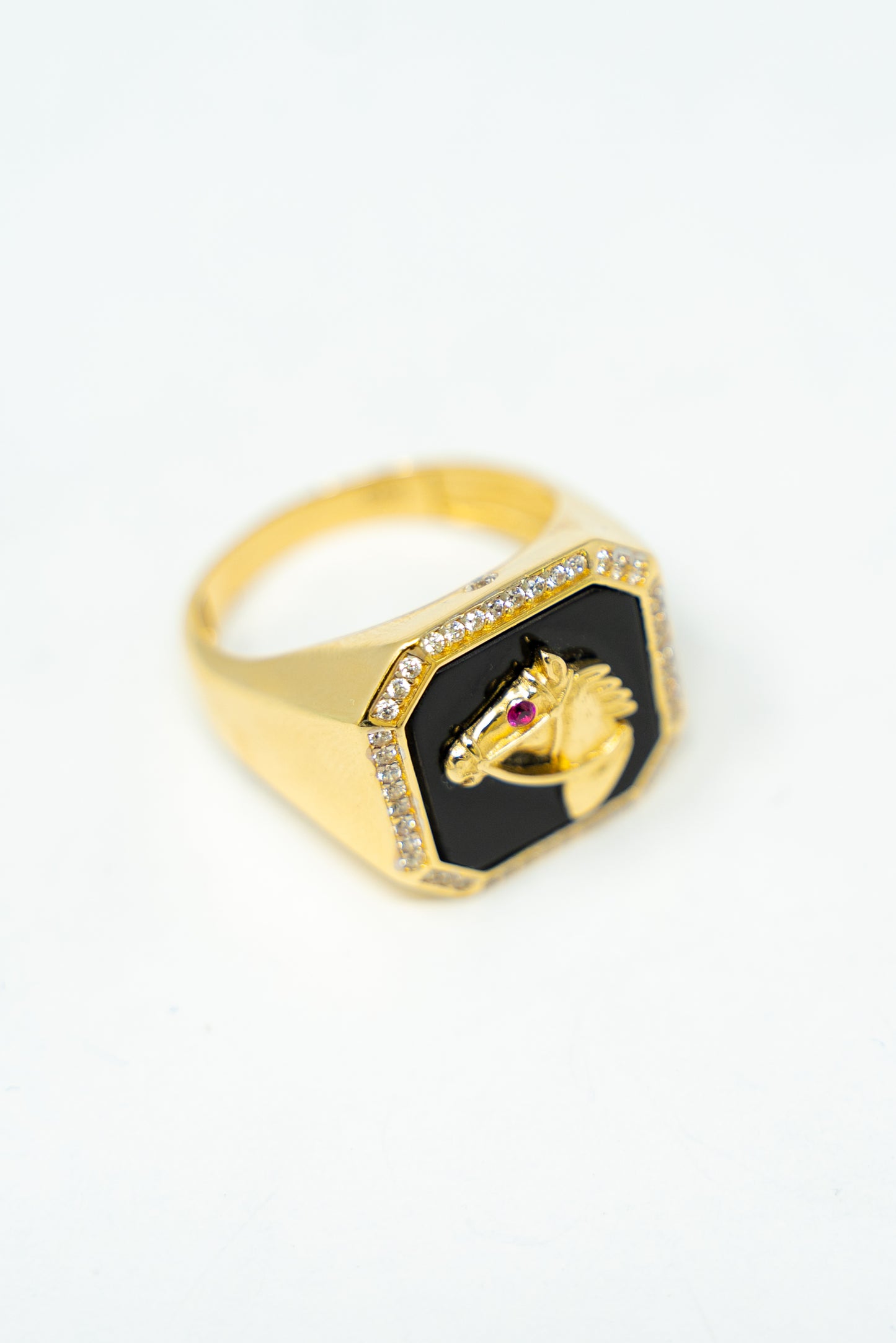 MEN'S RING - BLACK HORSE