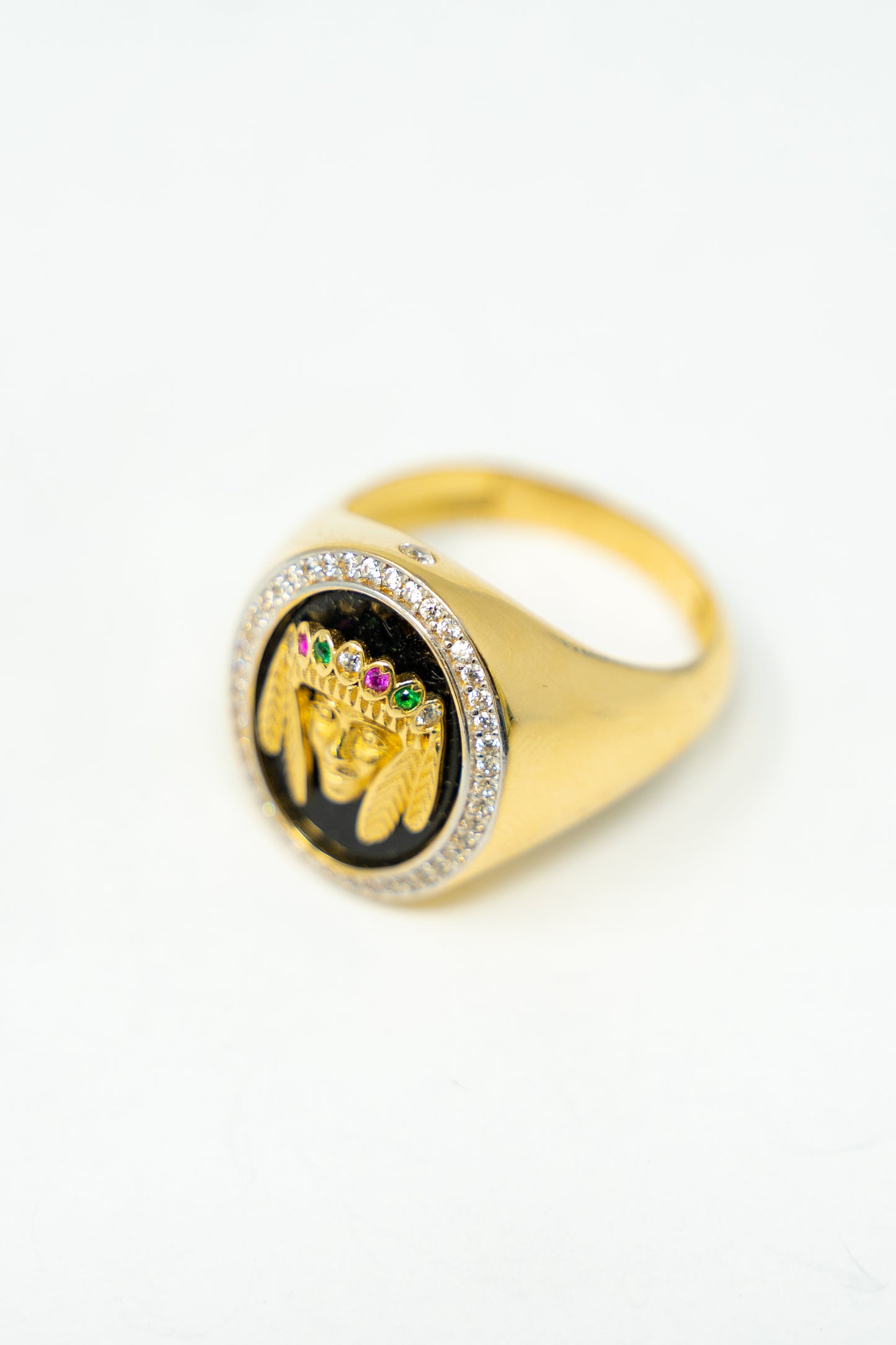 MEN'S RING- INDIAN BLACK BACKGROUND