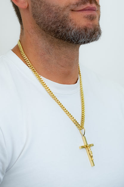 CHAIN AND MEDALLION SET  - CRUZ CRISTO