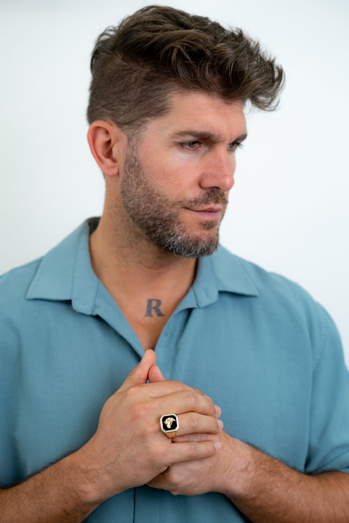 MEN'S RING - BLACK HORSE