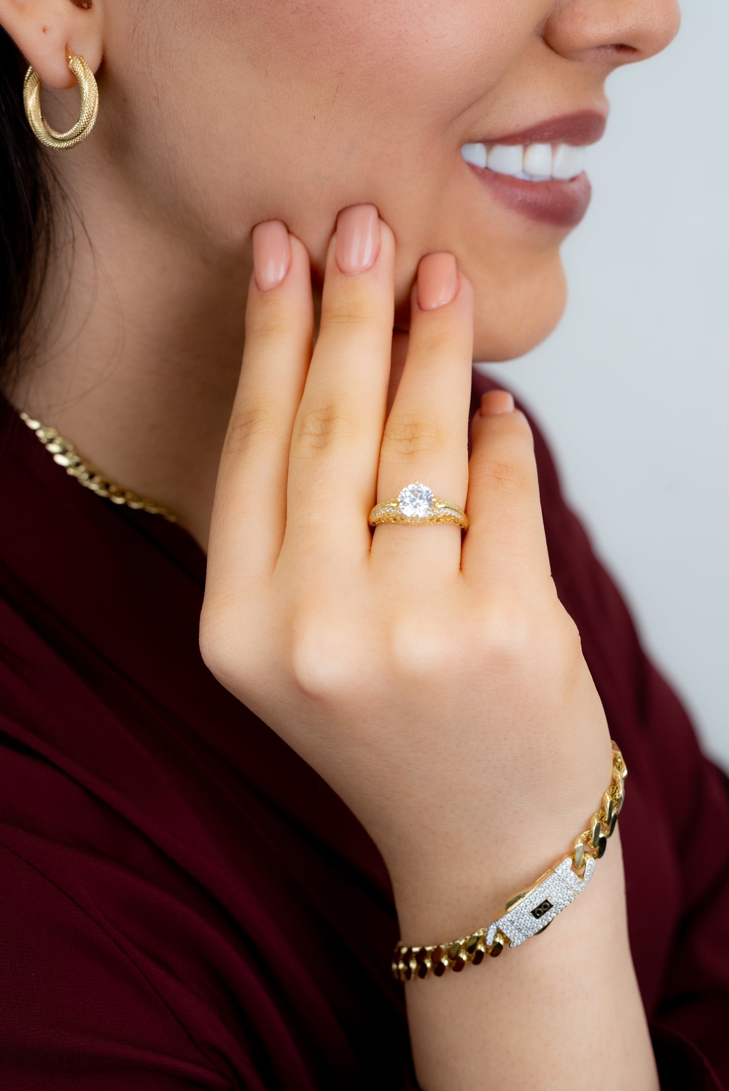 WOMEN’S RINGS  - WHITE STONE