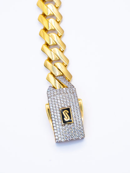 MEN'S CHAIN  - MONACO CLASSIC PAVE LOCK 2024