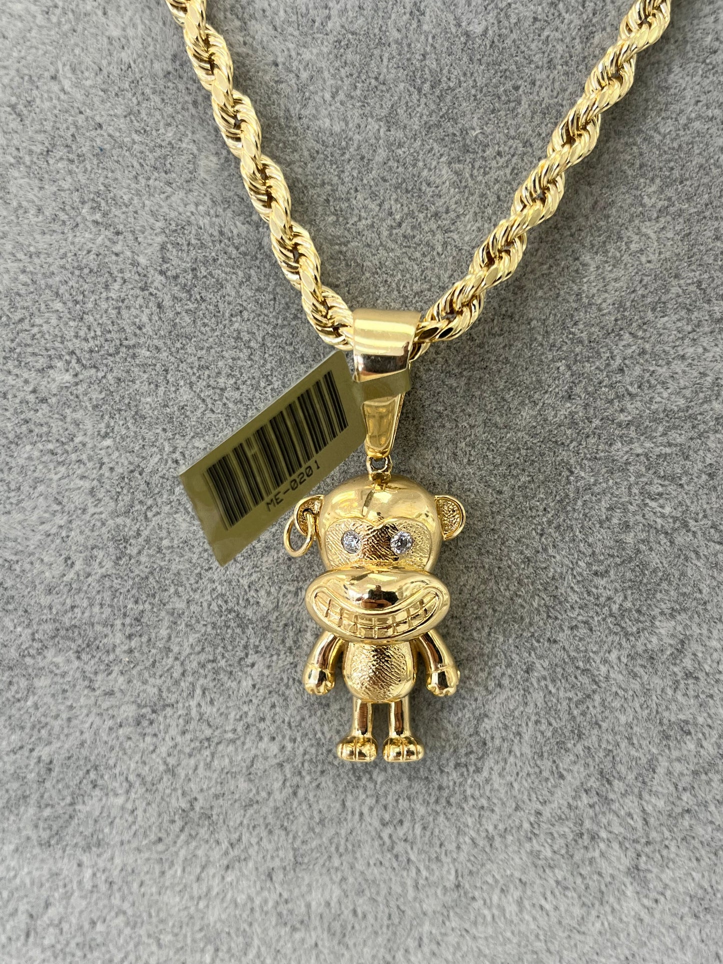 DIJE MONO ORO 14K / 14K GOLD MONKEY PENDENT