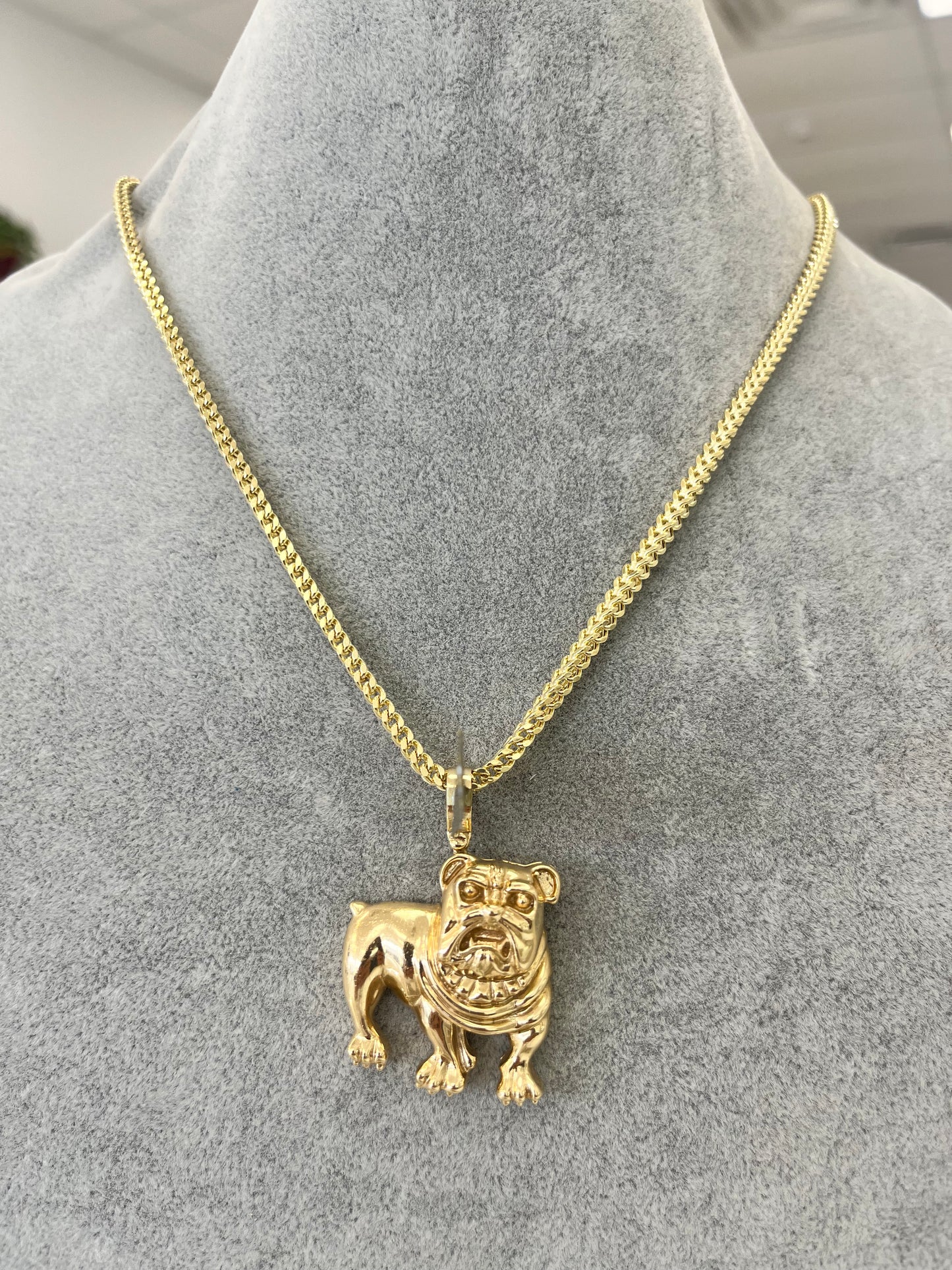 DIJE PERRITO FRENCHIE ORO 14K / 14K GOLD FRENCHIE PENDENT