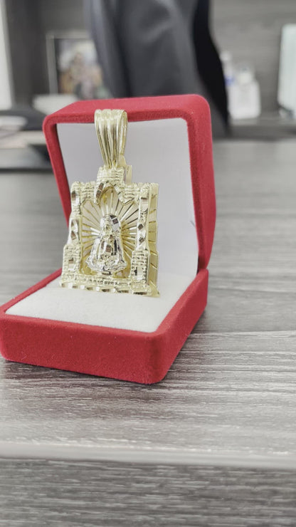 💎🇮🇹 Medalla Virgen 3D ORO 14K