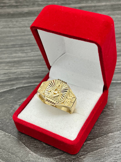 💍ANILLO SÍMBOLO MASÓN ORO 14K