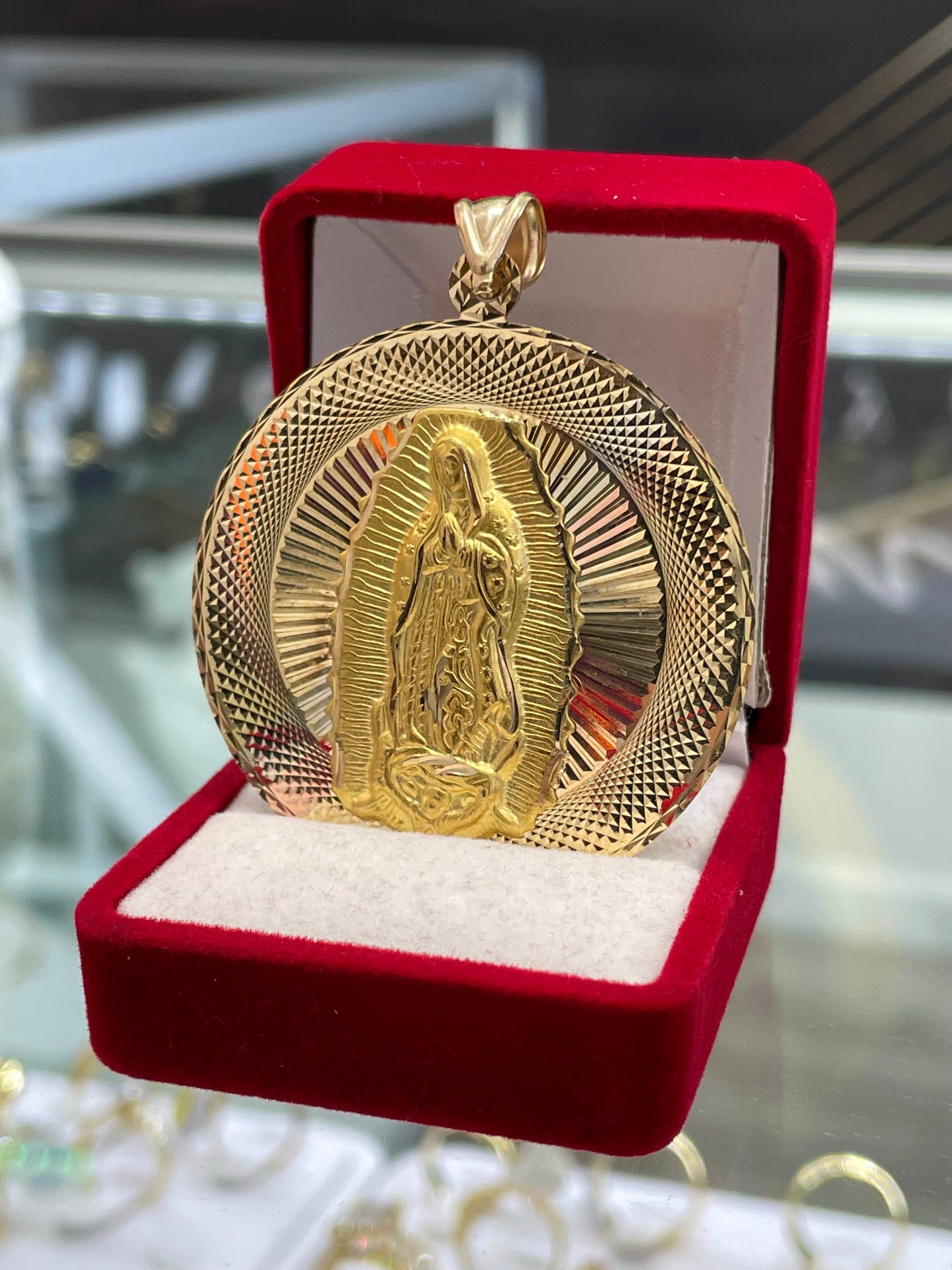 🇮🇹💎 MEDALLA VIRGEN GUADALUPE ORO 14K