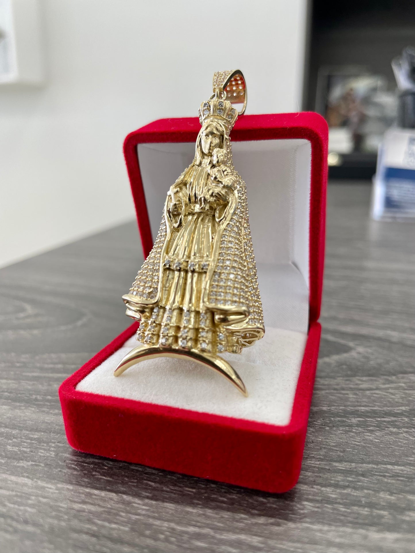 🇮🇹💎 Medalla Virgen oro 14K