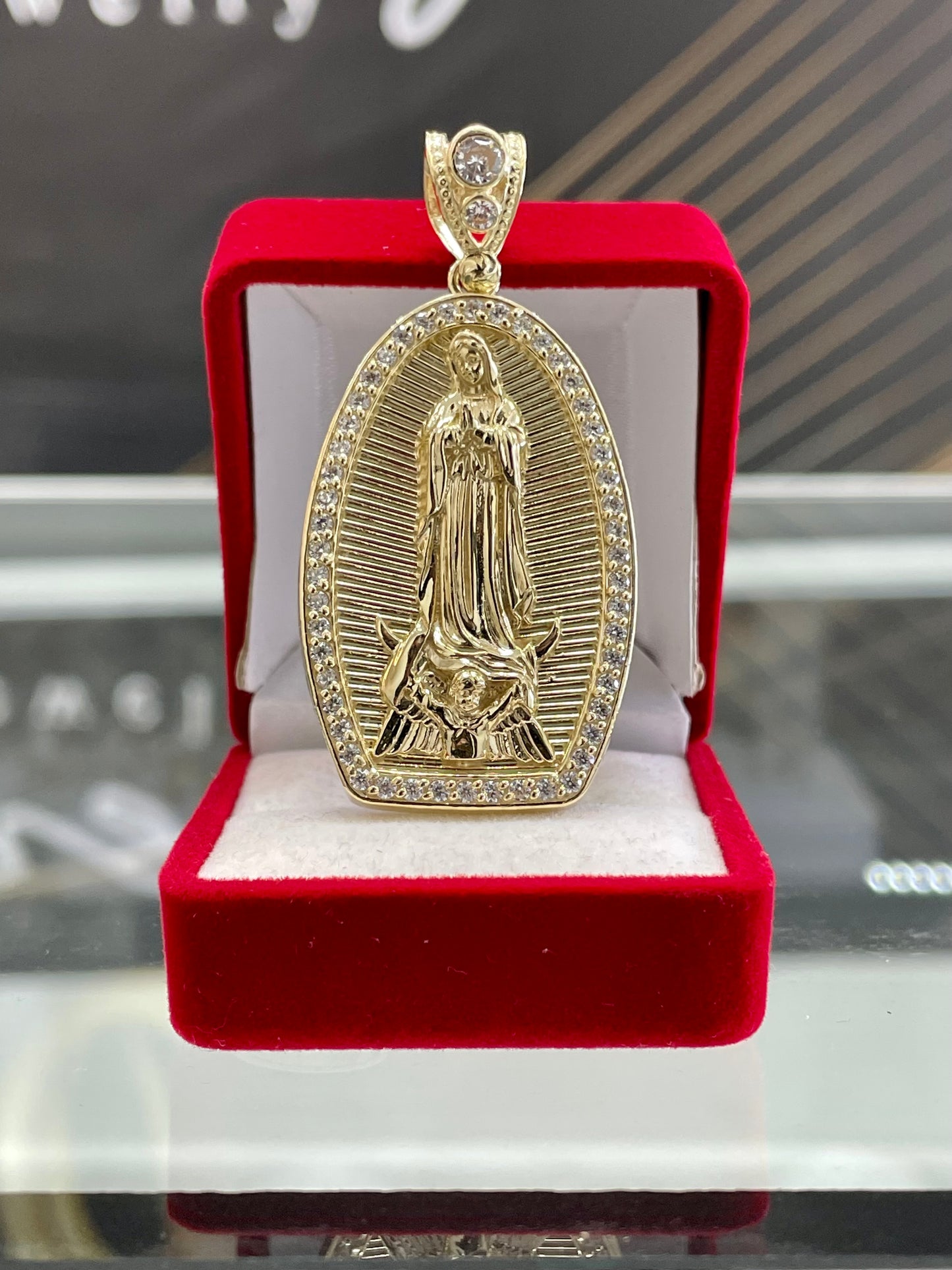 🇮🇹💎 MEDALLA VIRGEN DE GUADALUPE ORO 10K 🇮🇹