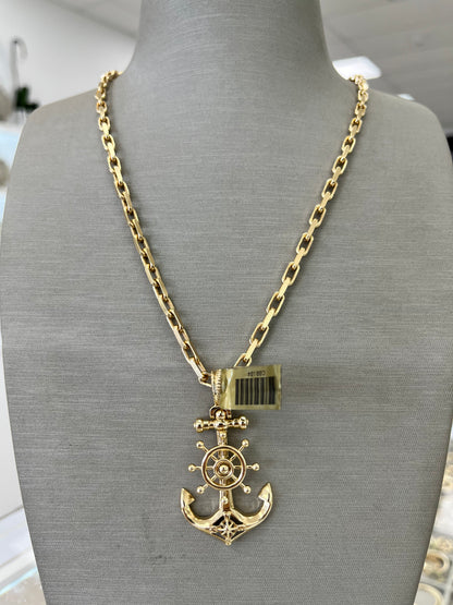 ⚓️ CADENA HERMÈS SOLIDA + ANCLA  ORO 14K