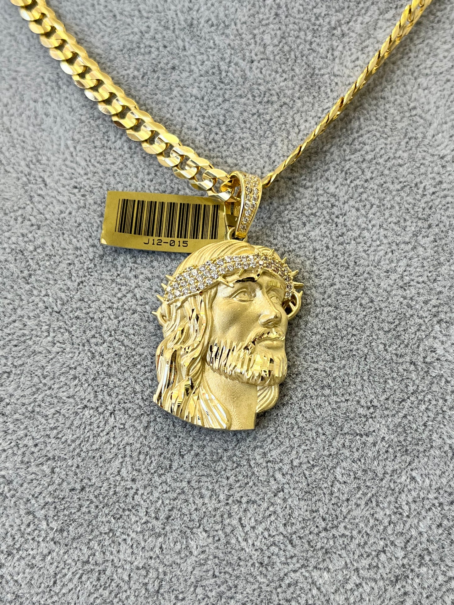 🙏DIJE CARA DE CRISTO ORO 14K