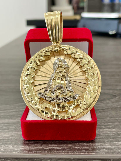 💎🇮🇹 MEDALLA VIRGEN DE COROMOTO 3D ORO 10K