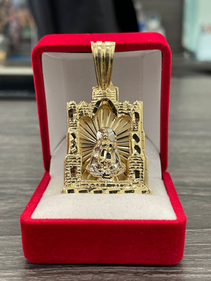 💎🇮🇹 Medalla Virgen 3D ORO 14K