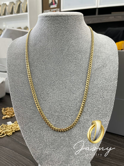 💎🇮🇹 CADENA CUBAN LINK SOLIDA ORO 10K **NEW**