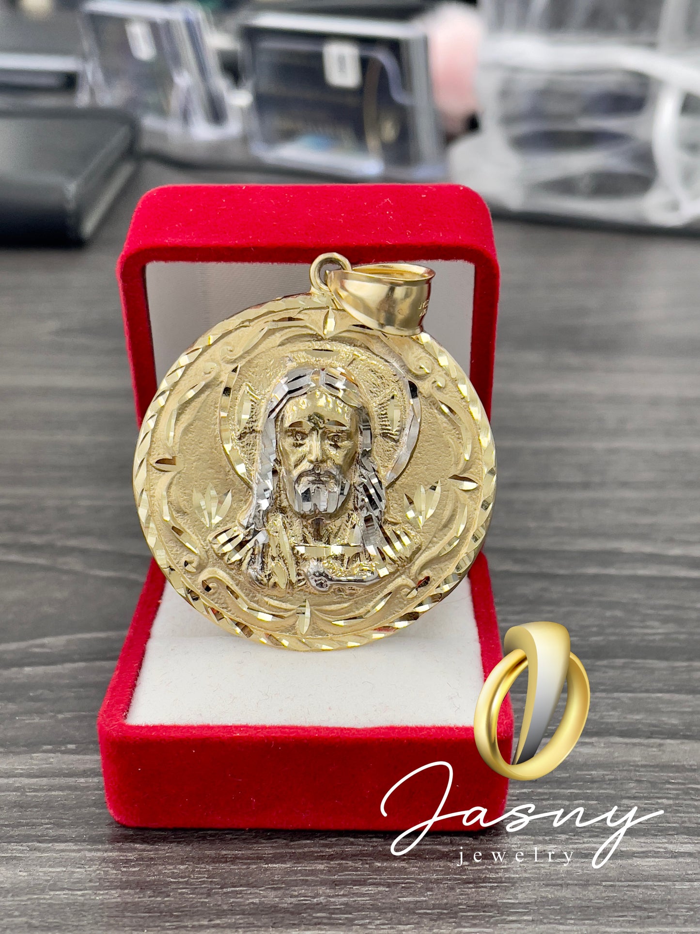 🇮🇹💎 **NEW** MEDALLA JESUS ORO 14K