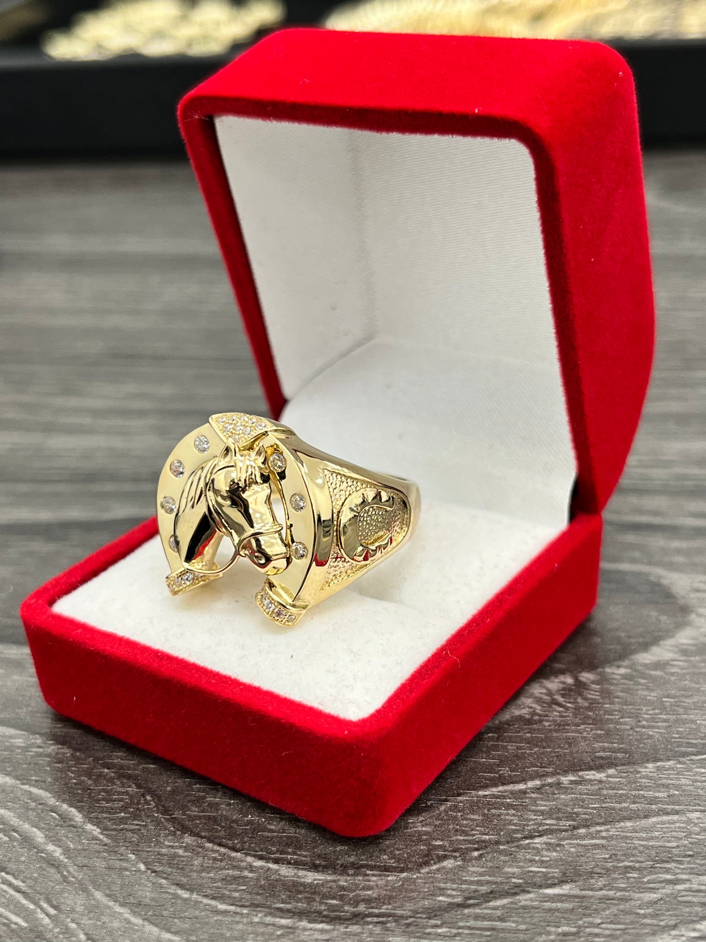 💍ANILLO CABALLO ORO 14K