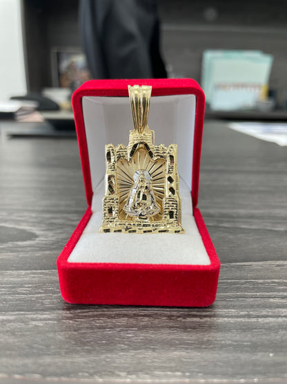 💎🇮🇹 Medalla Virgen 3D ORO 14K