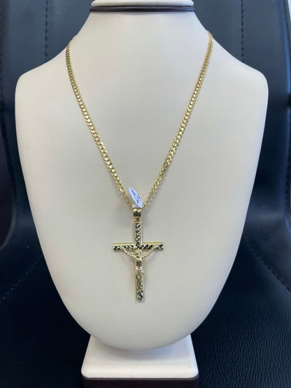 💎🇮🇹 CADENA CRISTO ORO 14K 🥇