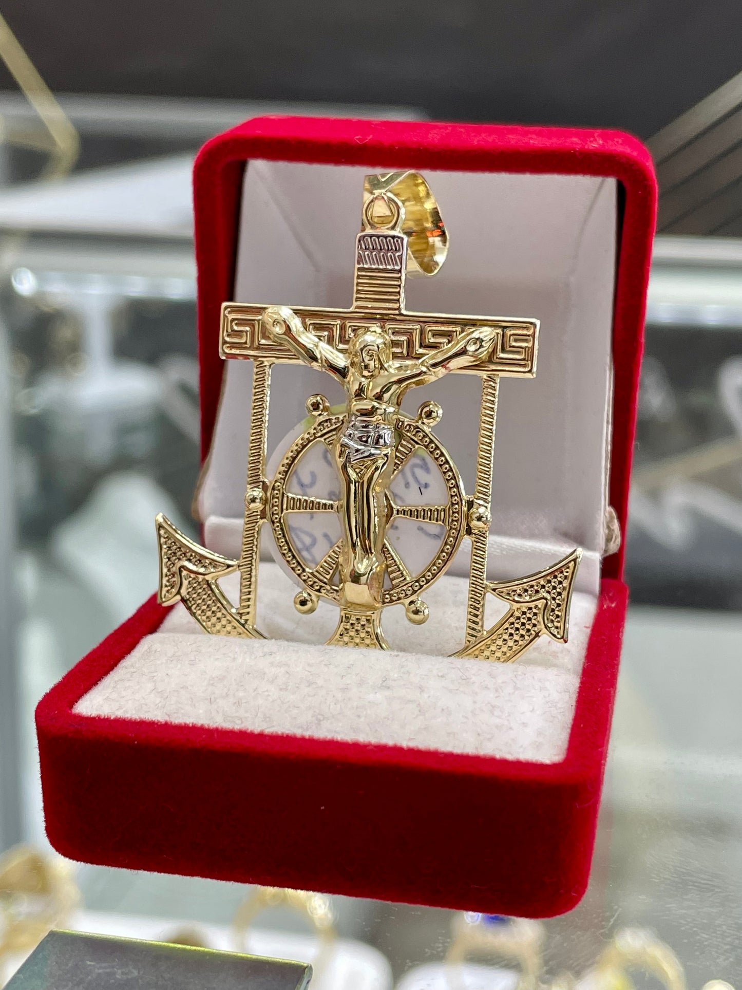 🇮🇹💎 MEDALLA ANCLA ORO 14K 🇮🇹