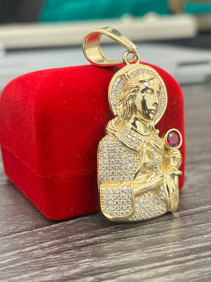 🇨🇺DIJE SANTA BARBARA 3D ORO 14K