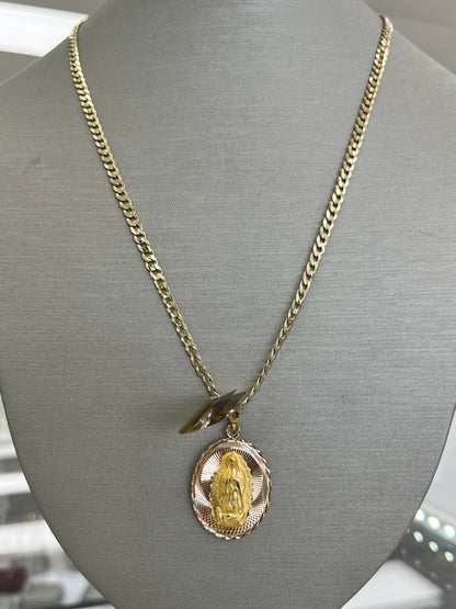 ✨CADENA + VIRGEN GUADALUPE IRO 14K