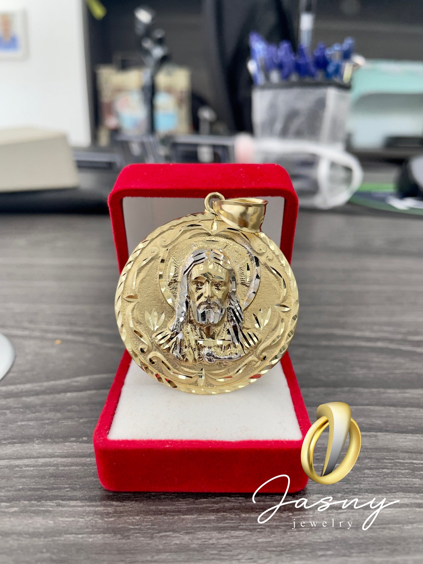 🇮🇹💎 **NEW** MEDALLA JESUS ORO 14K