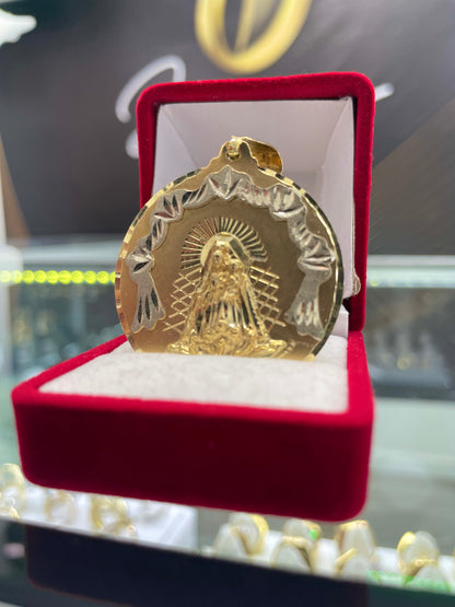 🇮🇹💎 MEDALLA VIRGEN GUADALUPE ORO 10K