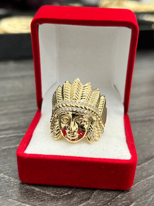 💍ANILLO INDIO ORO 14K