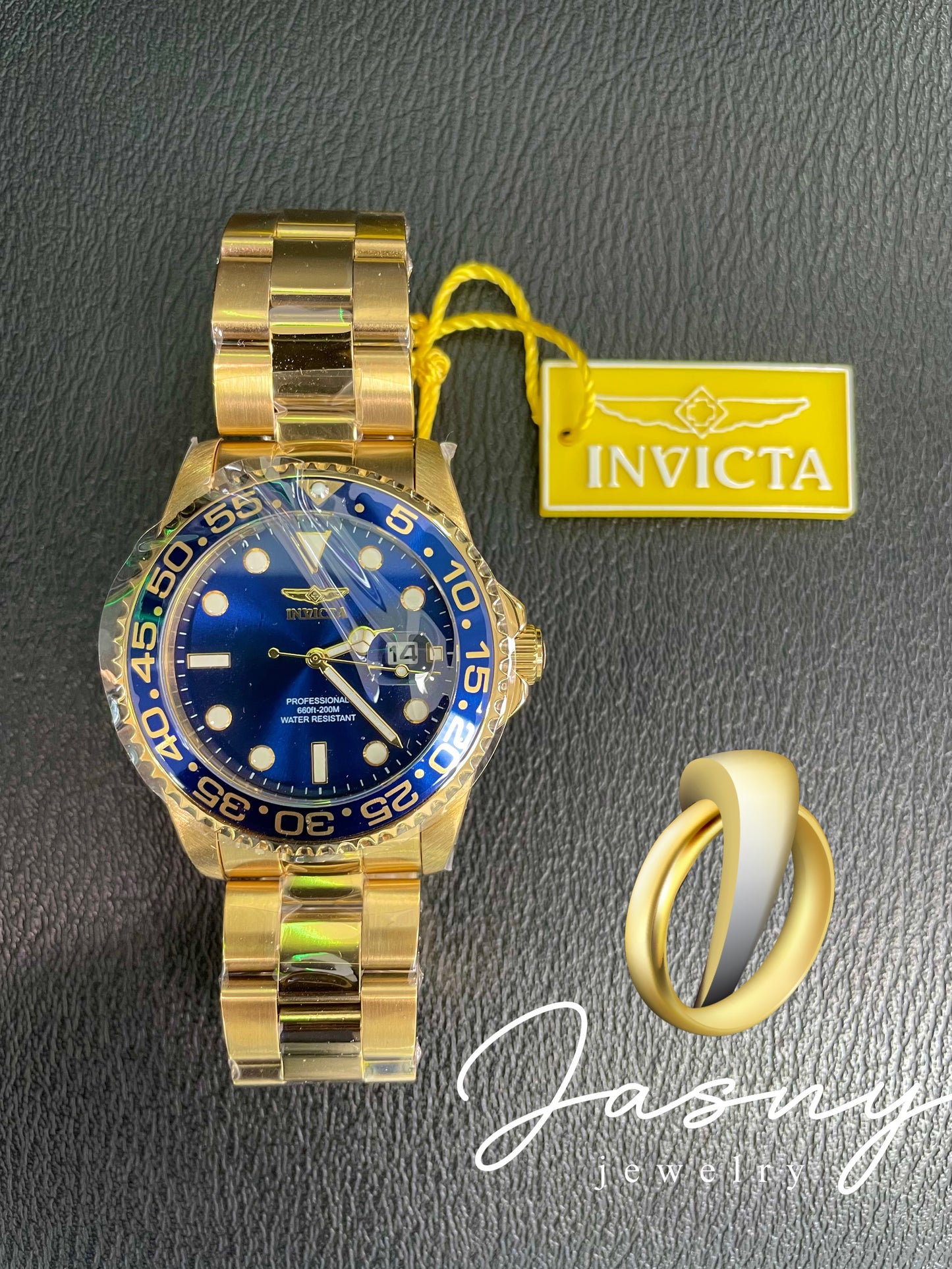 Invita Watch gold blue