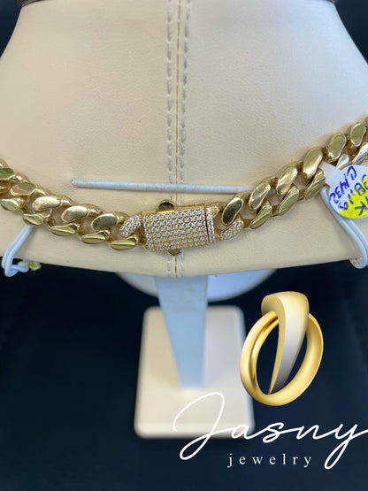 Chain Cuban link gold 14k