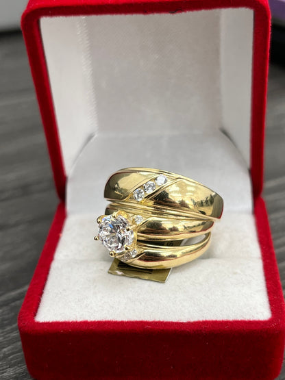 💍TRÍO ANILLOS MATRIMONIO ORO 14 K💍