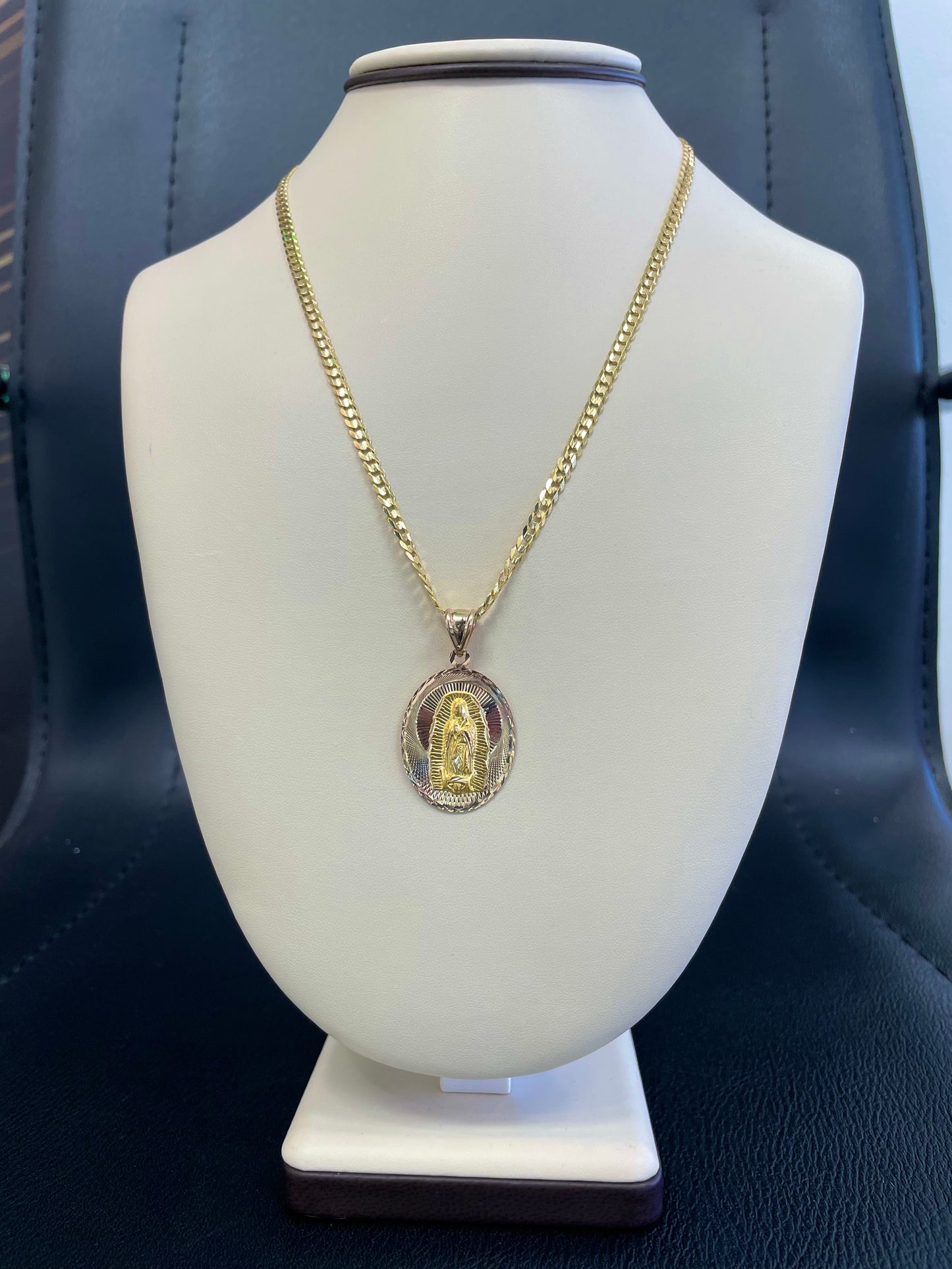 🇮🇹💎 CADENA VIRGEN GUADALUPE ORO 14K