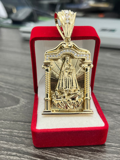 🇨🇺DIJE VIRGEN de la Caridad del Cobre 3D ORO 14K