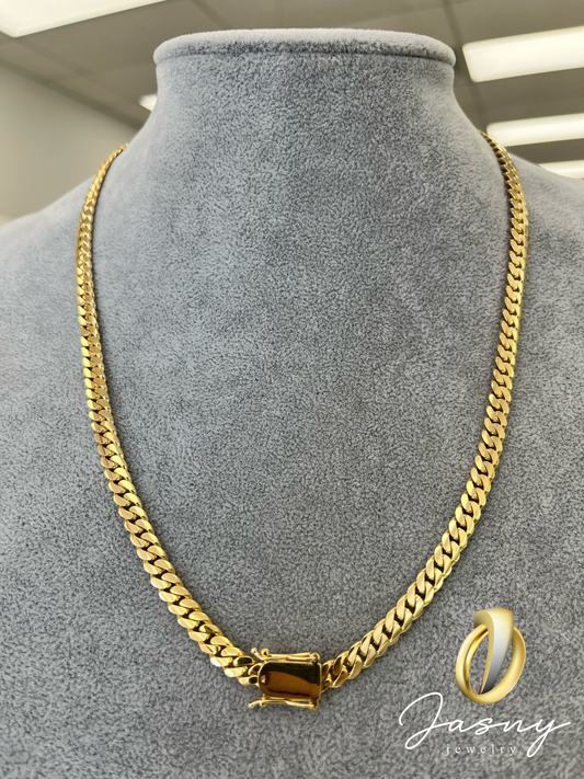 CADENA CUBAN LINK SÓLIDA ORO 10K / SOLID GOLD CUBAN LINK CHAIN 14K