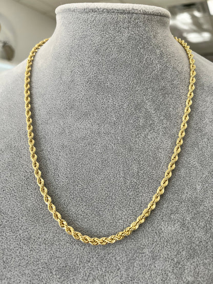 ✨CADENA SOGA SEMI-SÓLIDA ORO 14K ✨ ✨14K GOLD ROPE CHAIN✨