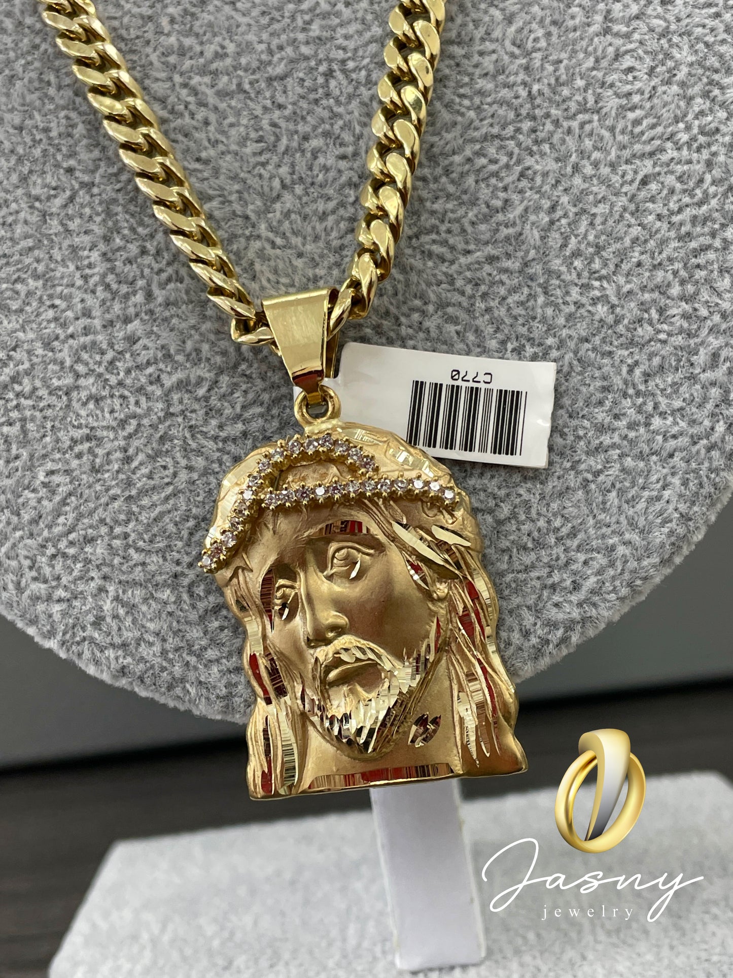 💎🇮🇹 CHAIN CHRIST GOLD 10K 😍💎🇮🇹