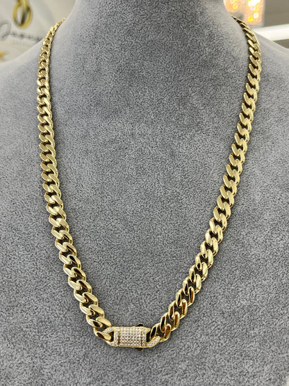 ✨CADENA MÓNACO HALLOW ORO 10k ✨ HOLLOW CHAIN MONACO GOLD 10K