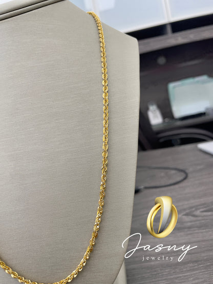 🇮🇹💎 Cadena rope ORO 14K