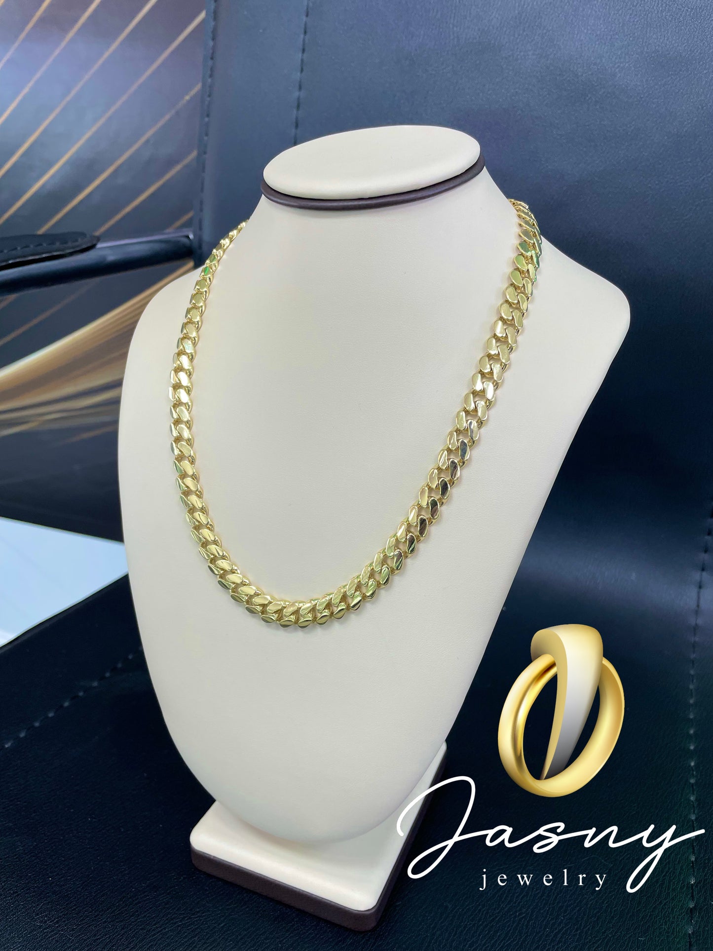 Chain Cuban monaco  link gold 10k