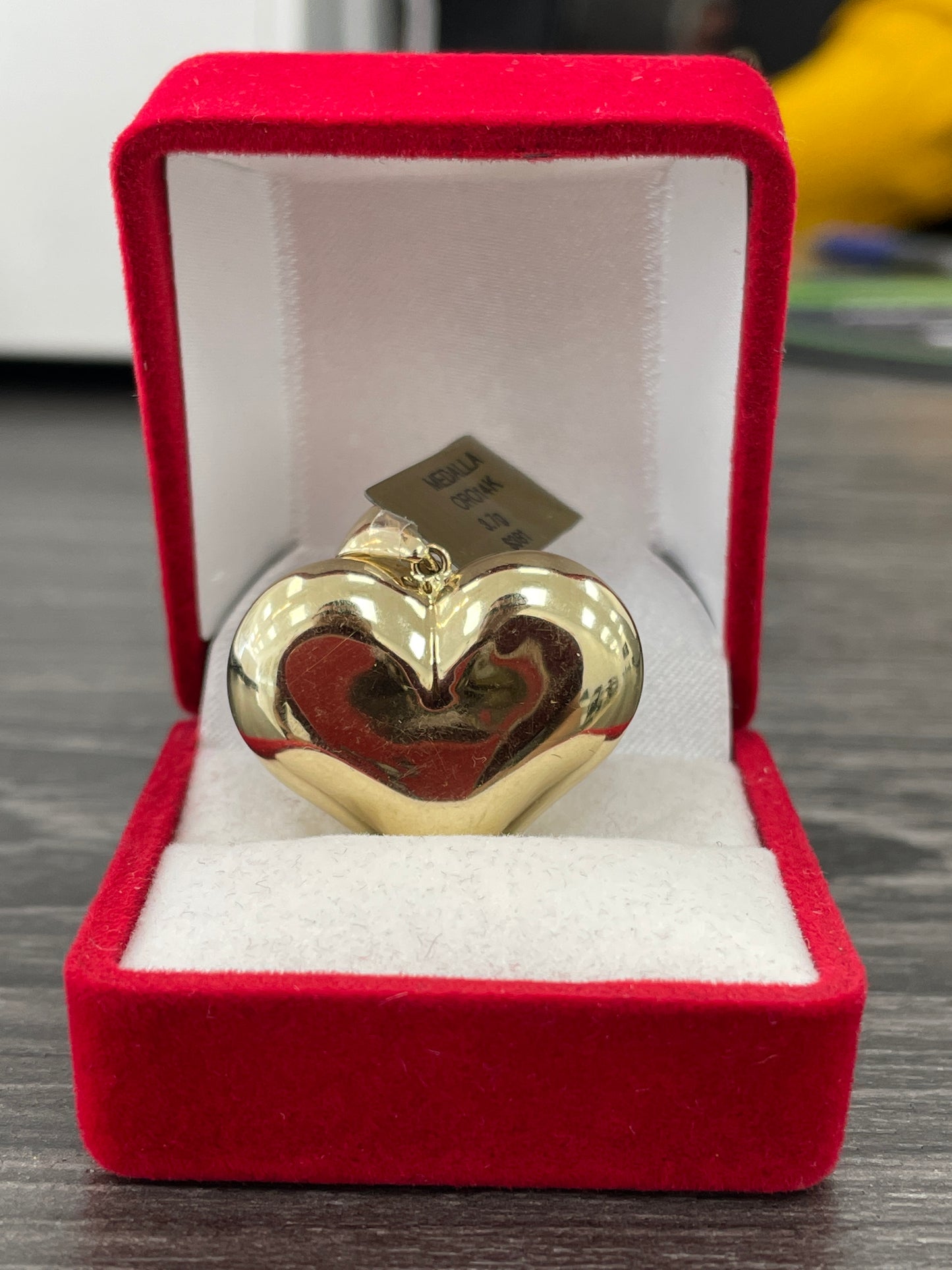 🇮🇹✅ MEDALLA CORAZÓN ORO 14K