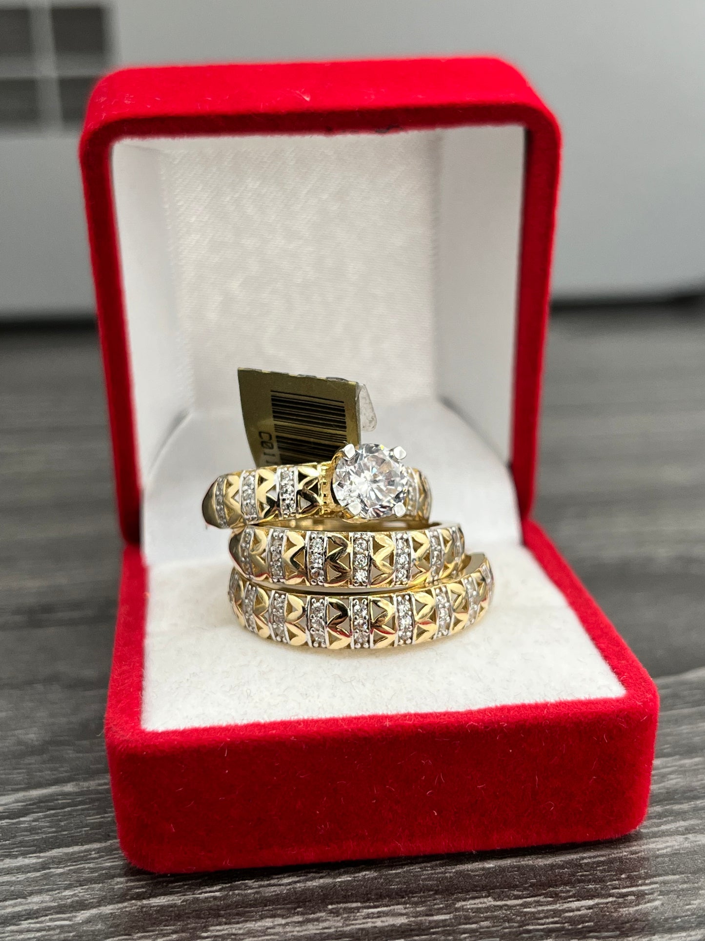 💍TRÍO ANILLOS MATRIMONIO ORO 14 K💍 Set of 14K gold wedding rings