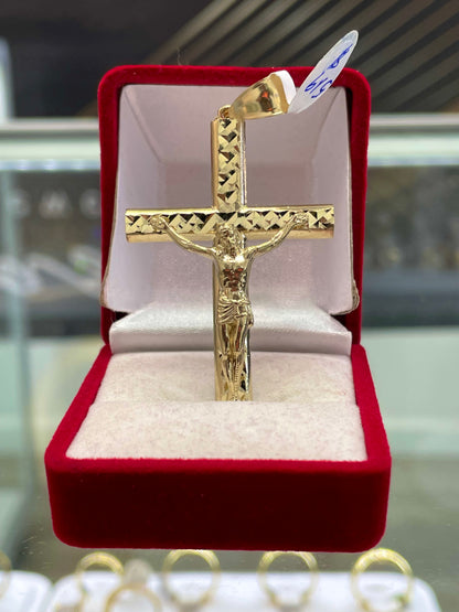 💎🇮🇹 MEDALLA CRISTO ORO 14K