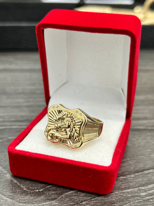 💍ANILLO DOS CABALLOS ORO 14K