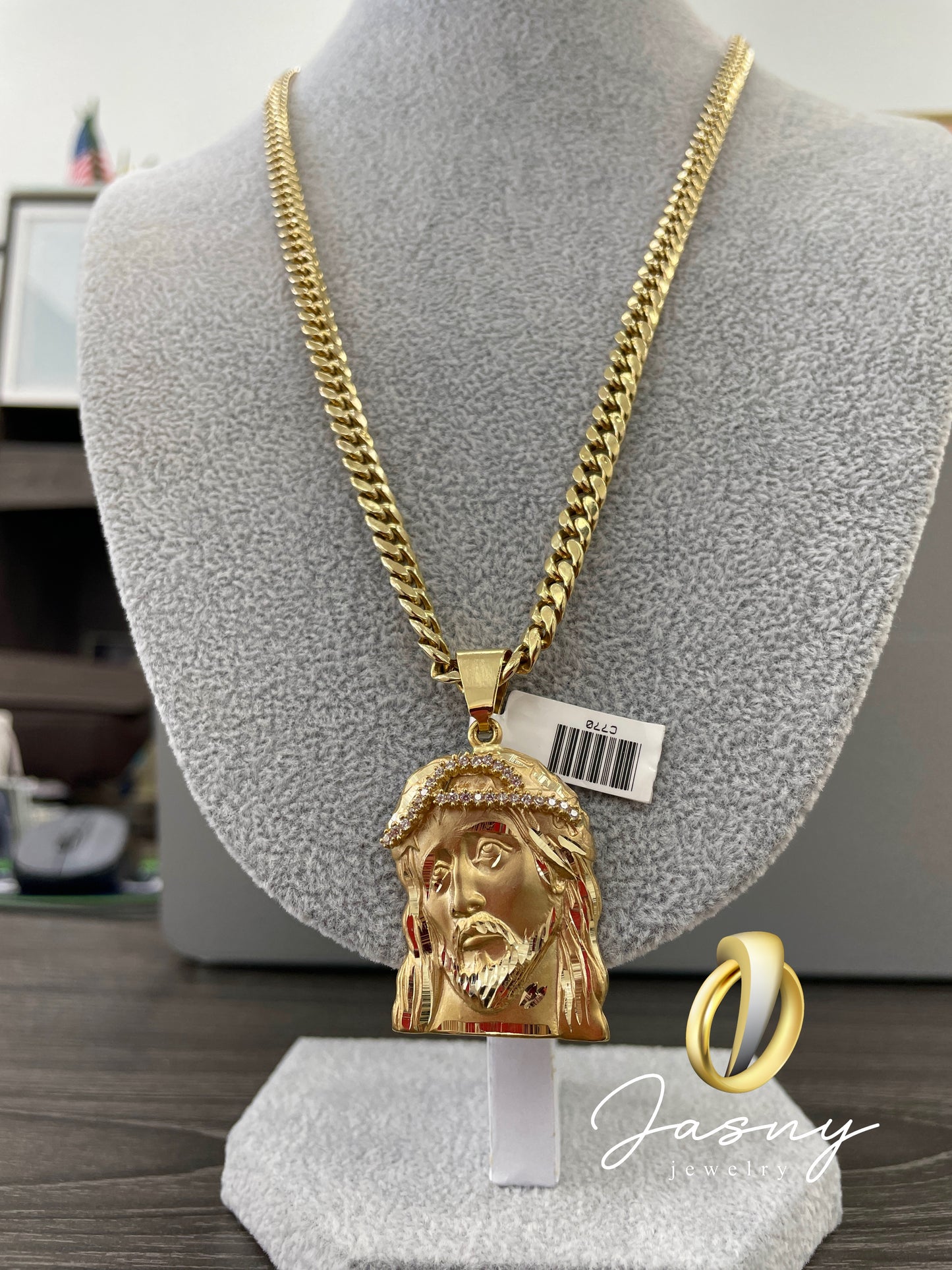 💎🇮🇹 CHAIN CHRIST GOLD 10K 😍💎🇮🇹