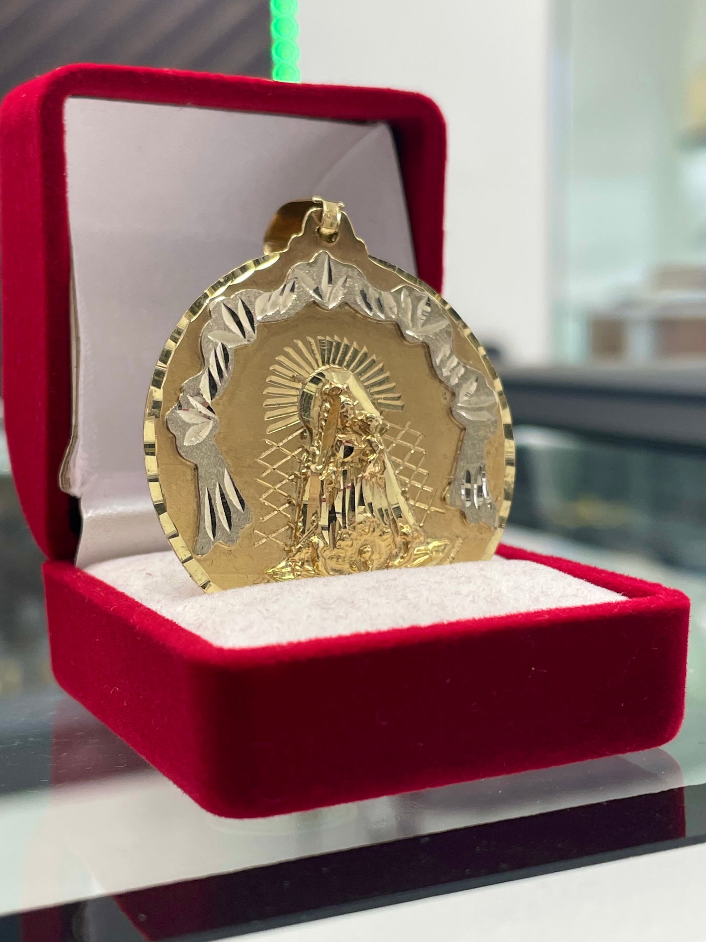 🇮🇹💎 MEDALLA VIRGEN GUADALUPE ORO 10K