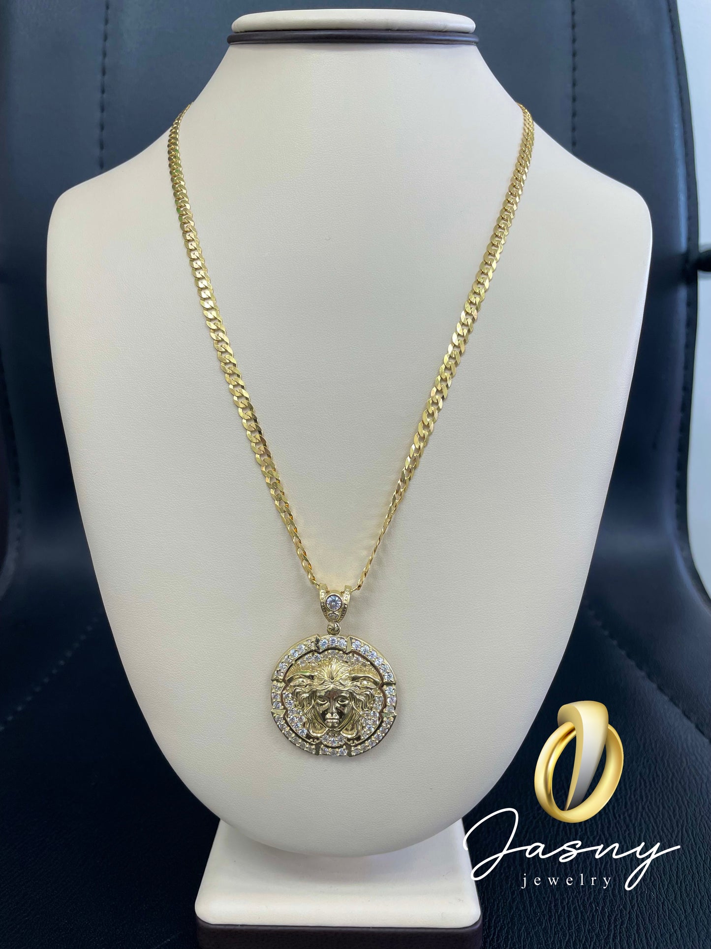 🇮🇹💎 CADENA MEDUSA ORO 10K